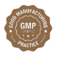 Good Manufacturing Practice certified badge