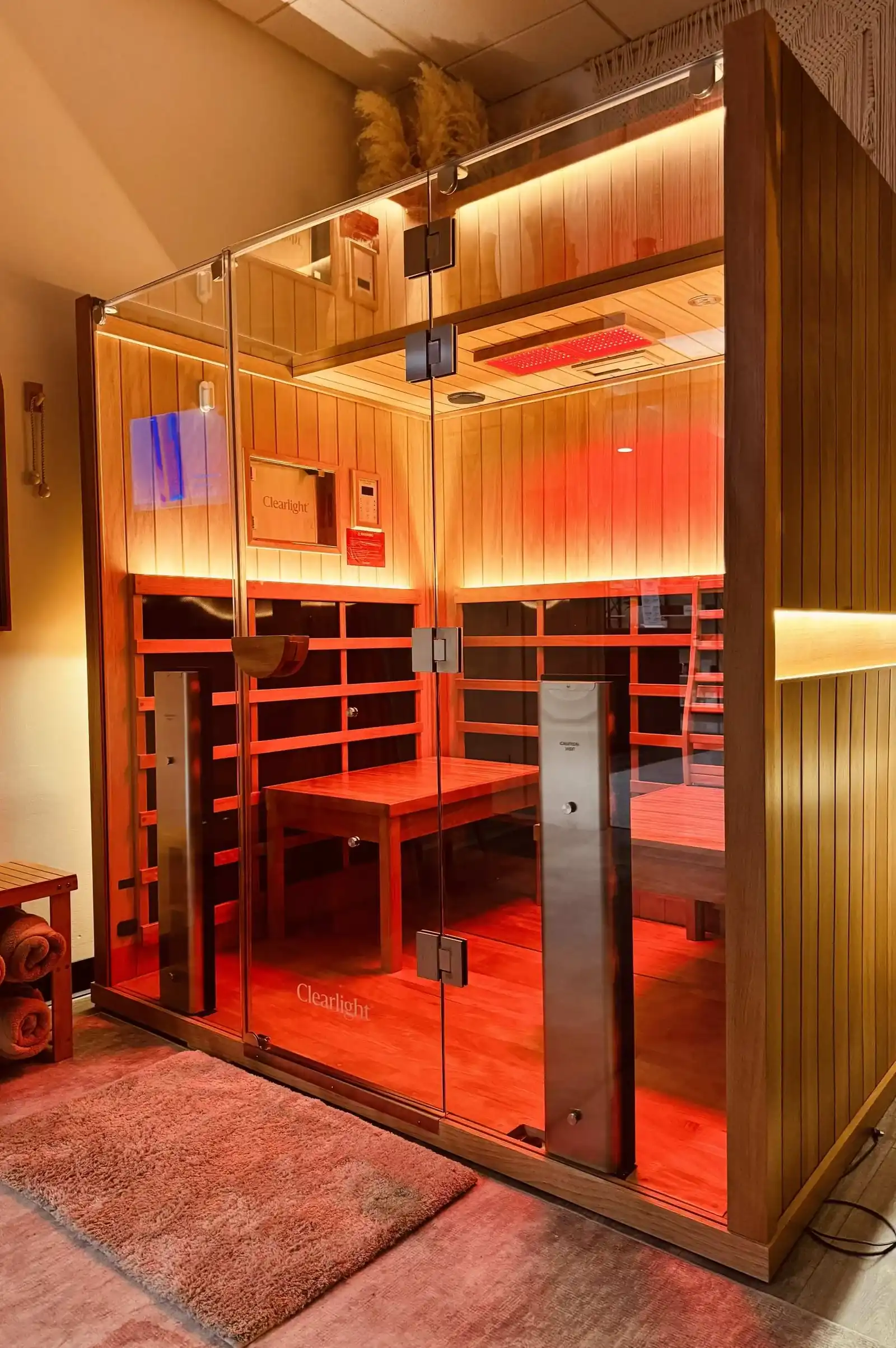 Clearlight Sanctuary Y full-spectrum infrared sauna at Naturally Bronzed, Great Neck NY