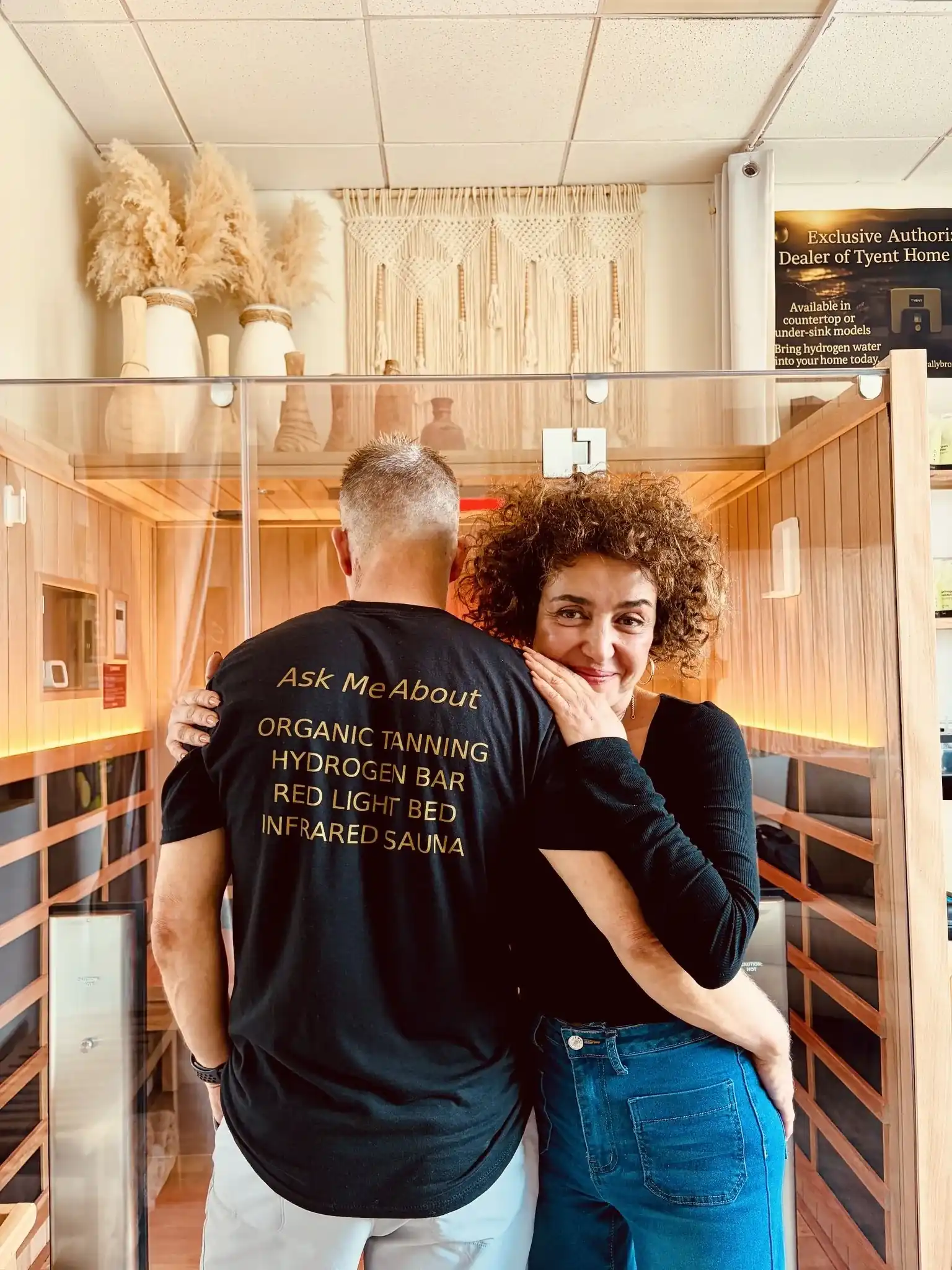 Ed Korn and Sandra Eliyahu, co-founders of Naturally Bronzed Wellness Studio in Great Neck, New York